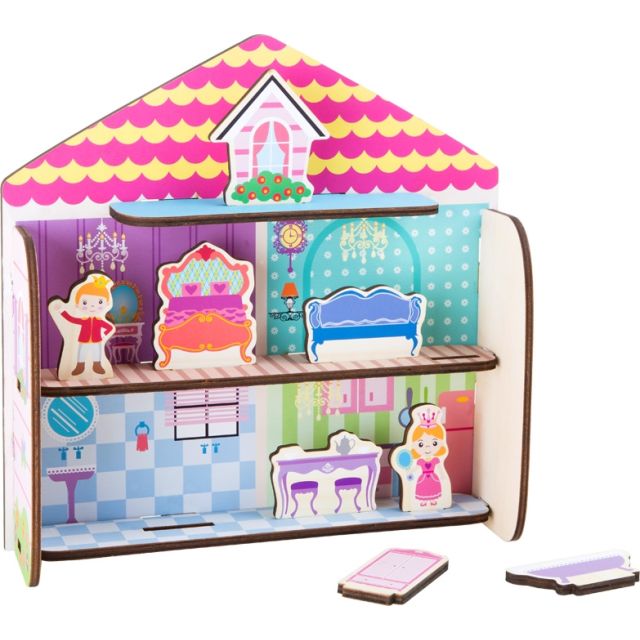 Sudedamas medinis namelis „Pasakų pilis“