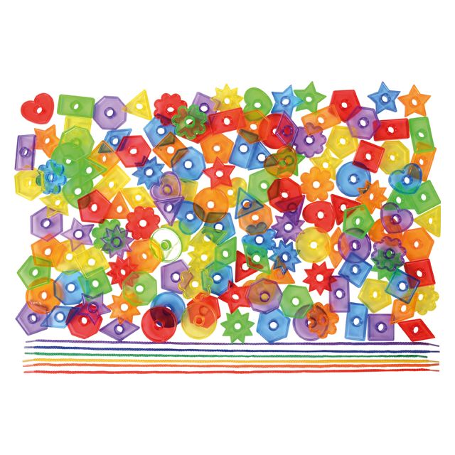 Vėrimo žaidimas (144 vnt. + 6 virvelės)