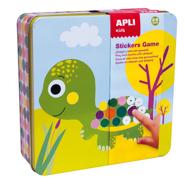 Apli Kids lipdukų žaidimas GYVŪNAI