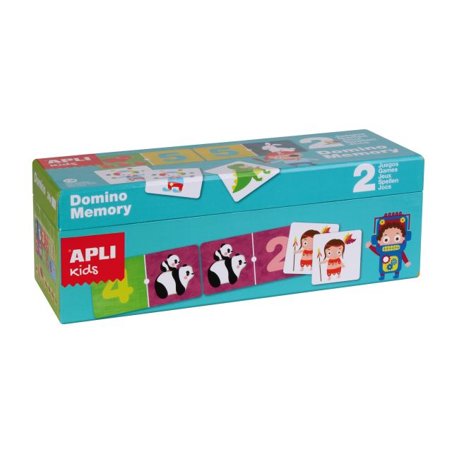 Apli Kids 2 viename žaidimai: DOMINO ir ATSIMINK