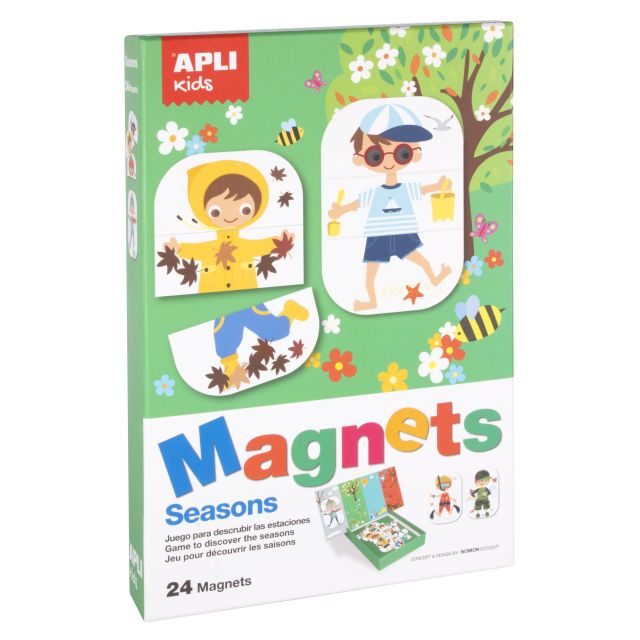 Apli Kids magnetinis žaidimas-dėlionė SEZONAI 
