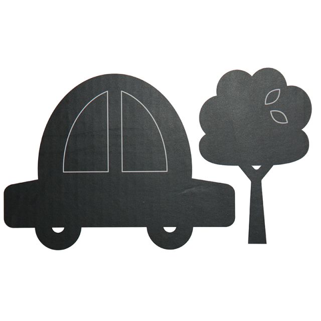 Juoda lipni kreidinė lenta Mašina