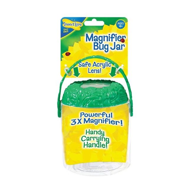 Vabzdžių stebėjimo indas su padidinimo stikliuku