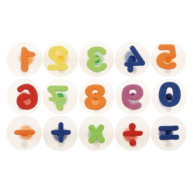 Didelių antspaudų rinkinys „Skaičiai“ (15 vnt.)