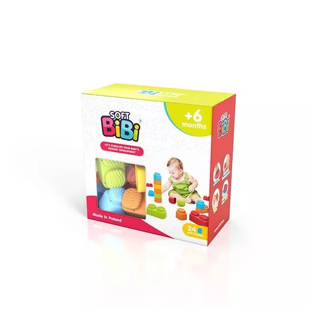 MELI Sensorinės kaladėlės „Soft BiBi“ 