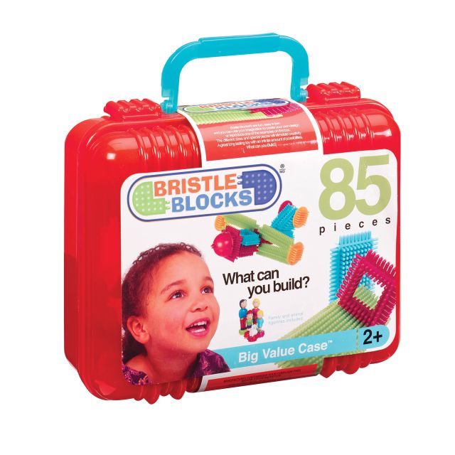 85 Bristle Blocks blokeliai lagaminėlyje