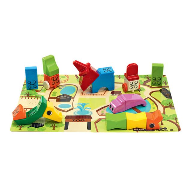 „People Blocks“ magnetinių kaladėlių rinkinys „ZOO GYVŪNAI“