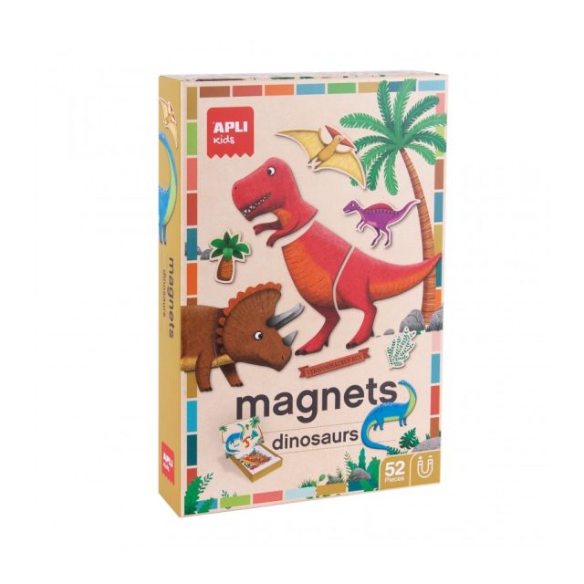 Magnetinis žaidimas-dėlionė „Dinozaurai“