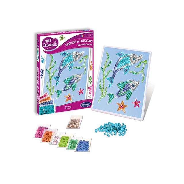 Art & Creations blizgantis menas - Delfinai