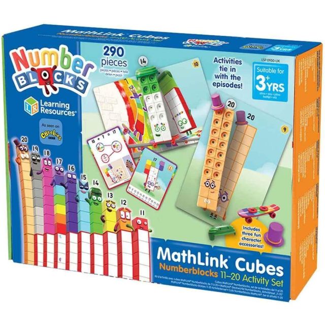 MathLink® Cubes skaičiavimo rinkinys „Numberblocks“ nuo 11 iki 20