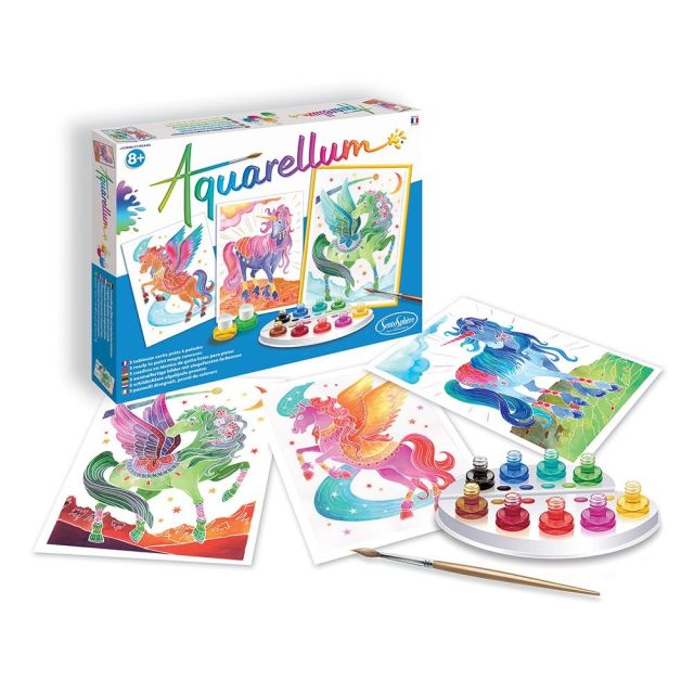 Kūrybinis akvarelės rinkinys „Vienaragiai ir pegasai”