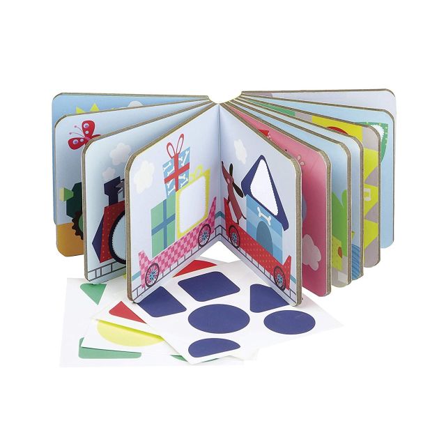 APLI Kids knyga su lipdukais GEOMETRINĖS FORMOS