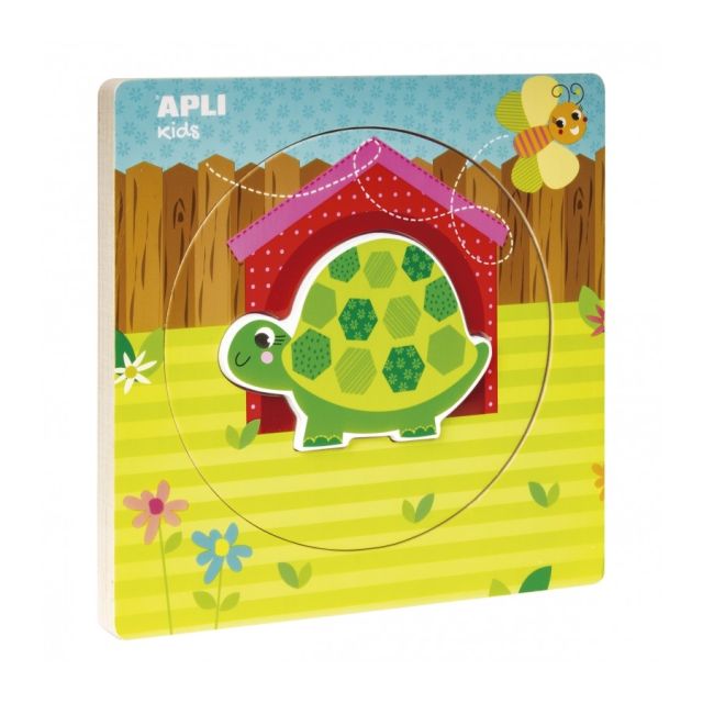 Sluoksniuota dėlionė „Vėžliukas