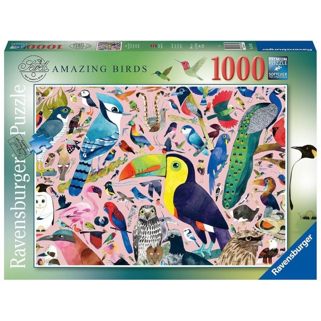 1000 detalių dėlionė „Amazing Birds“