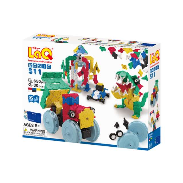 Japoniškas konstruktorius LAQ BASIC 511, 3D su ratais