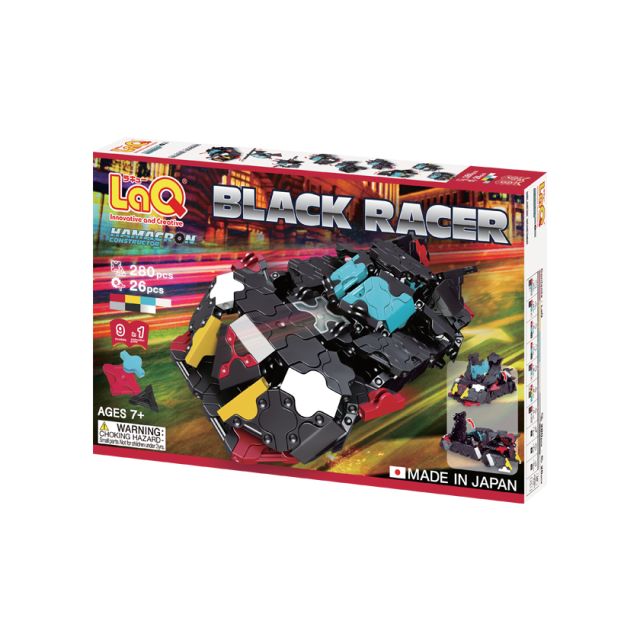 Japoniškas konstruktorius LAQ Black Racer, 3D su ratais