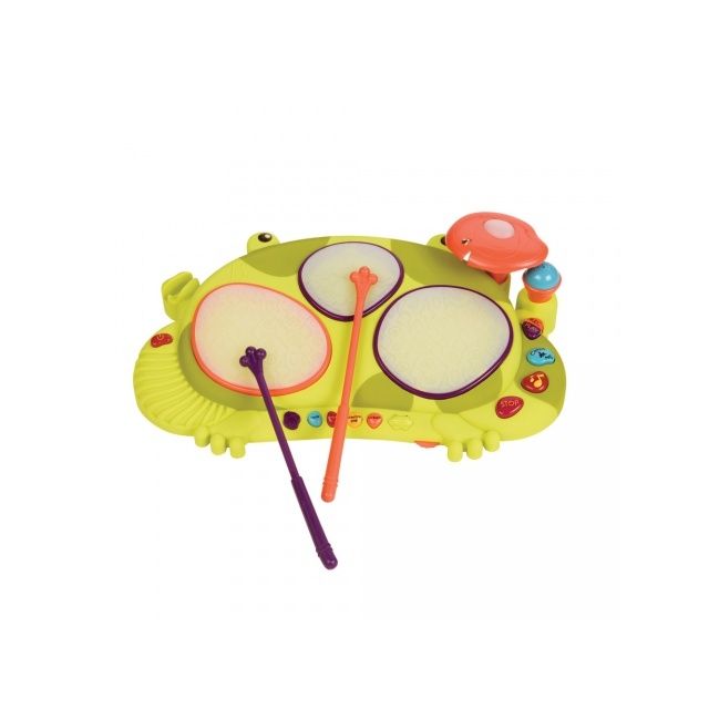 B.toys Muzikinis būgnų rinkinys „Ribbit-tat-tat“
