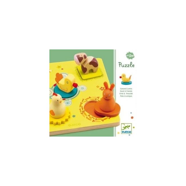 Djeco medinė dėlionė - Duck&Friends