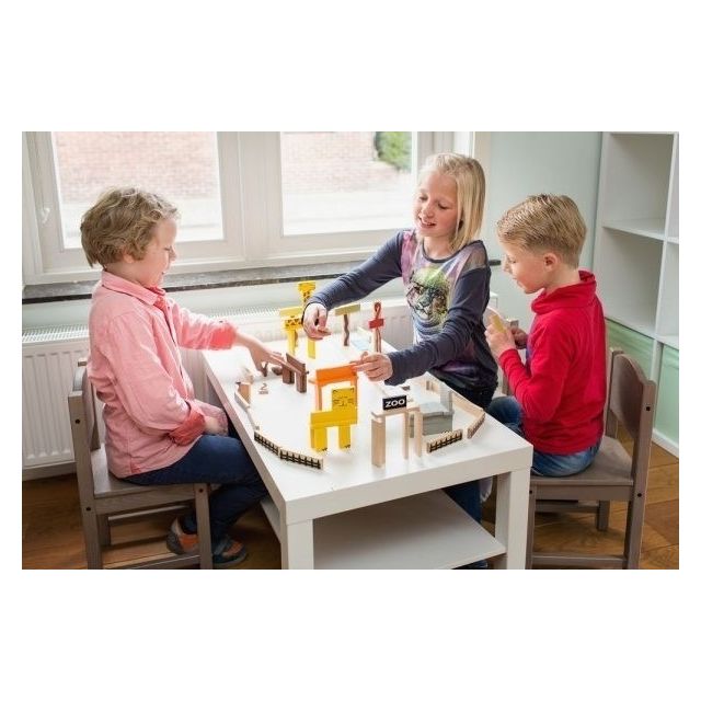 BS Toys - medinė dėlionė „Zoologijos sodas“