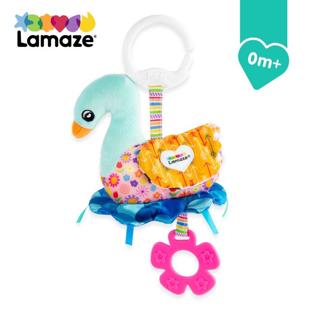 Pakabinamas kelioninis kūdikio žaislas „Gulbė Siera