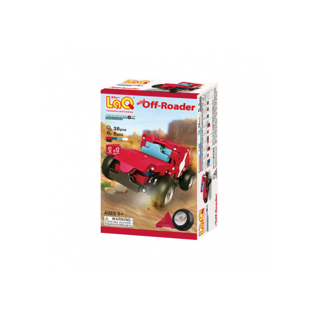 Japoniškas edukacinis konstruktorius LAQ „Hamacron Constructor Mini Off-Roader“