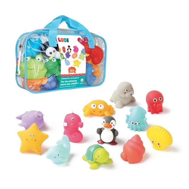 LUDI Vonios purkštukų rinkinys „Vandenynas“ (12 vnt.)