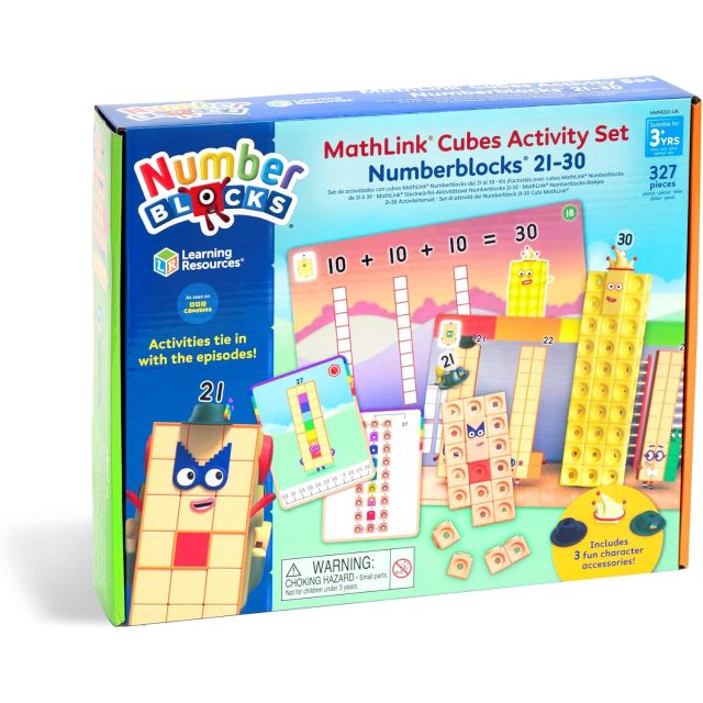 MathLink® Cubes skaičiavimo rinkinys „Numberblocks“ nuo 21 iki 30