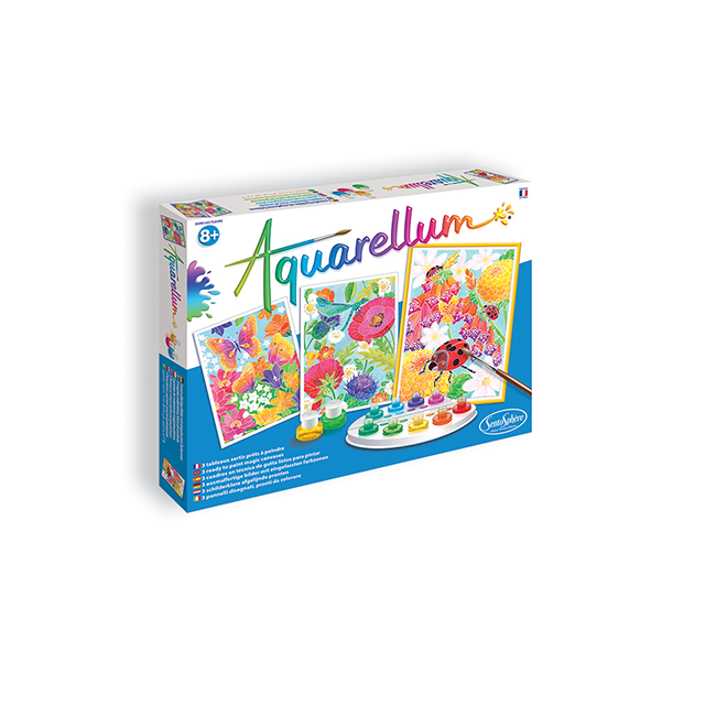 Kūrybinis akvarelės rinkinys „Tarp gėlių”