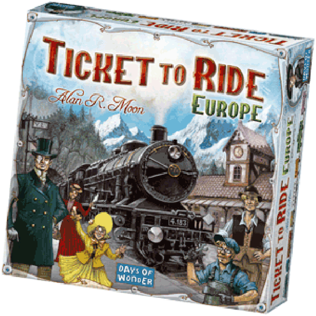 Ticket to Ride Europe žaidimas