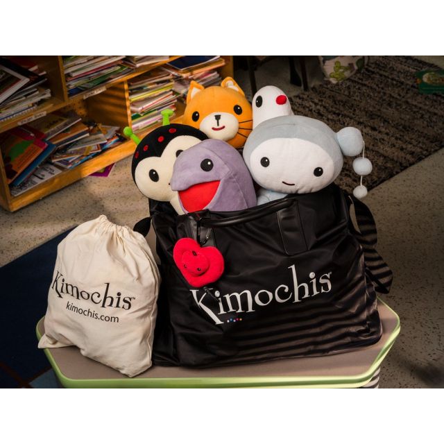 Kimochis rinkinys (5 veikėjai ir jausmų rinkinys) krepšyje