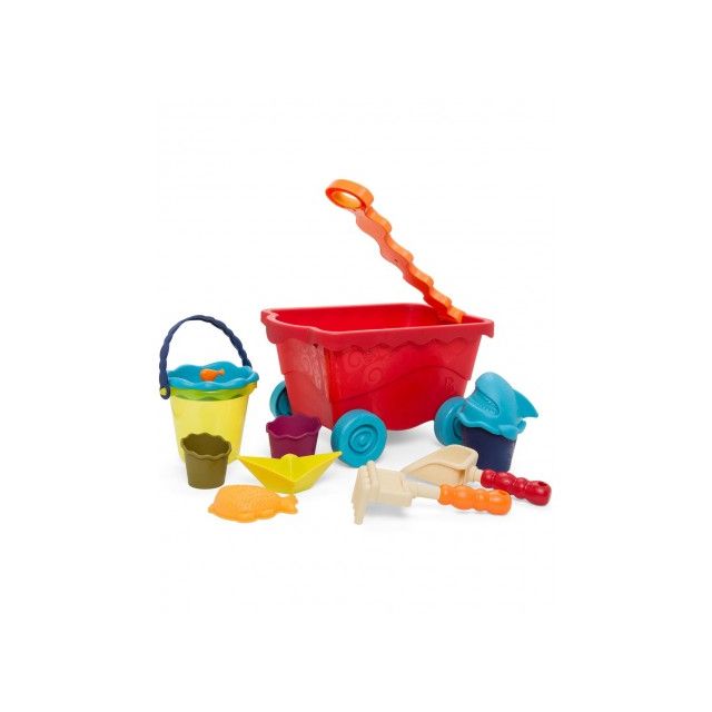 B. Toys Smėlio žaislas Vagonėlis (raudonas)