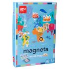 Apli Kids magnetinis žaidimas PASAULIO ŽEMĖLAPIS