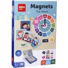 Magnetinis žaidimas-dėlionė „Valandos”