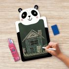 Piešimo lentelė su kreidelėmis PANDA