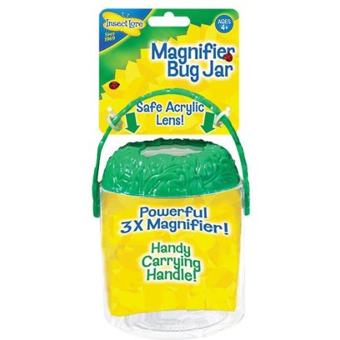 Vabzdžių stebėjimo indas su padidinimo stikliuku
